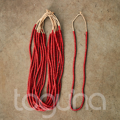 WHITE HEART BEAD (GHANA) ASST