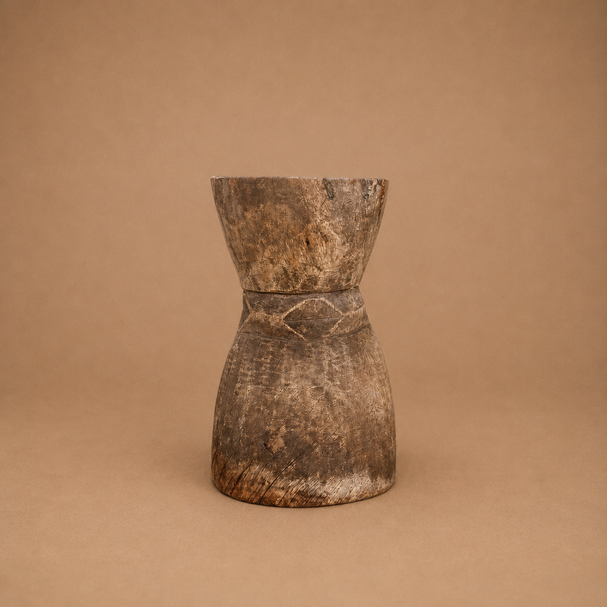 MAKONDE GRAIN MORTAR/SIDE-TABLE (TANZANIA) 44H NAT