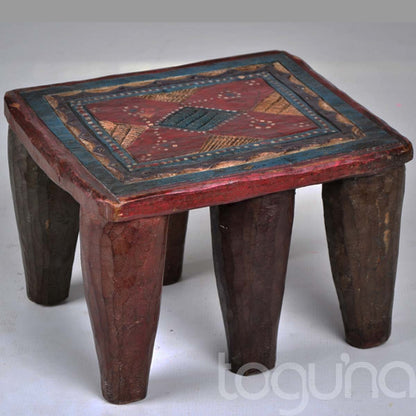 NUPE STOOL/SIDE-TABLE (NIGERIA) SML COLOUR