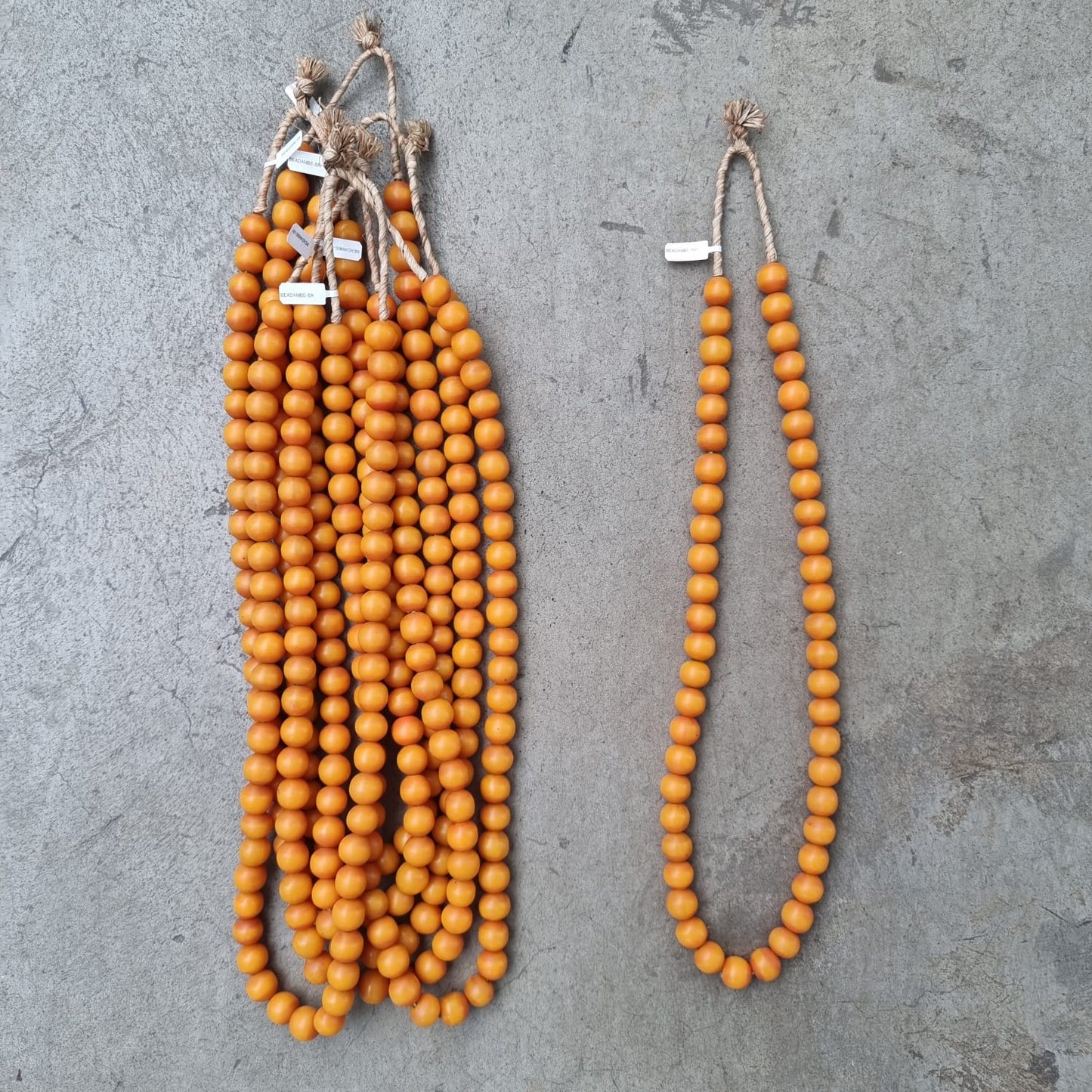 AFRICAN AMBER BEAD (KENYA) SML