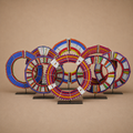 MAASAI BEAD COLLAR (KENYA) 33W 36H