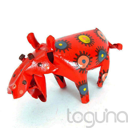 PAINTED TIN ORNAMENT ELEPHANT
