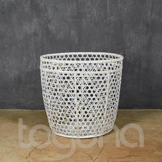WASH BASKET (INDONESIA) LRG 53L 53W 50H WHTW