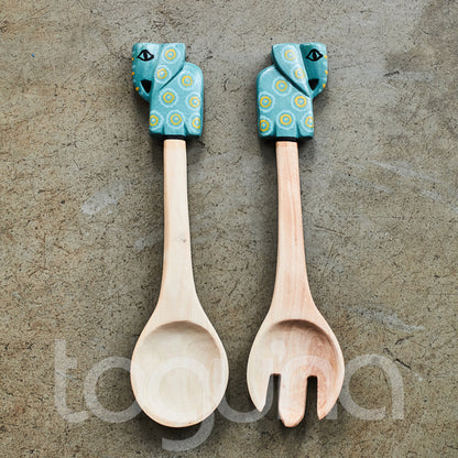 SALAD SERVER (ZIMBABWE) SET
