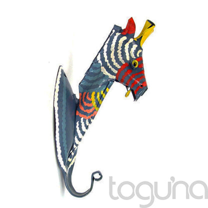PAINTED TIN HOOK ELEPHANT