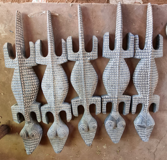 BOBO CROCODILE HEADDRESS (BURKINA FASO) 130H