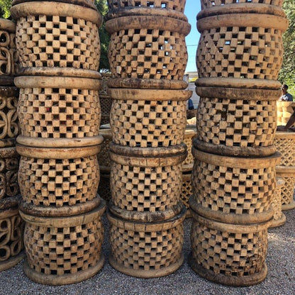 STOOL/SIDE-TABLE (CAMEROON) 60D 43H NATURAL