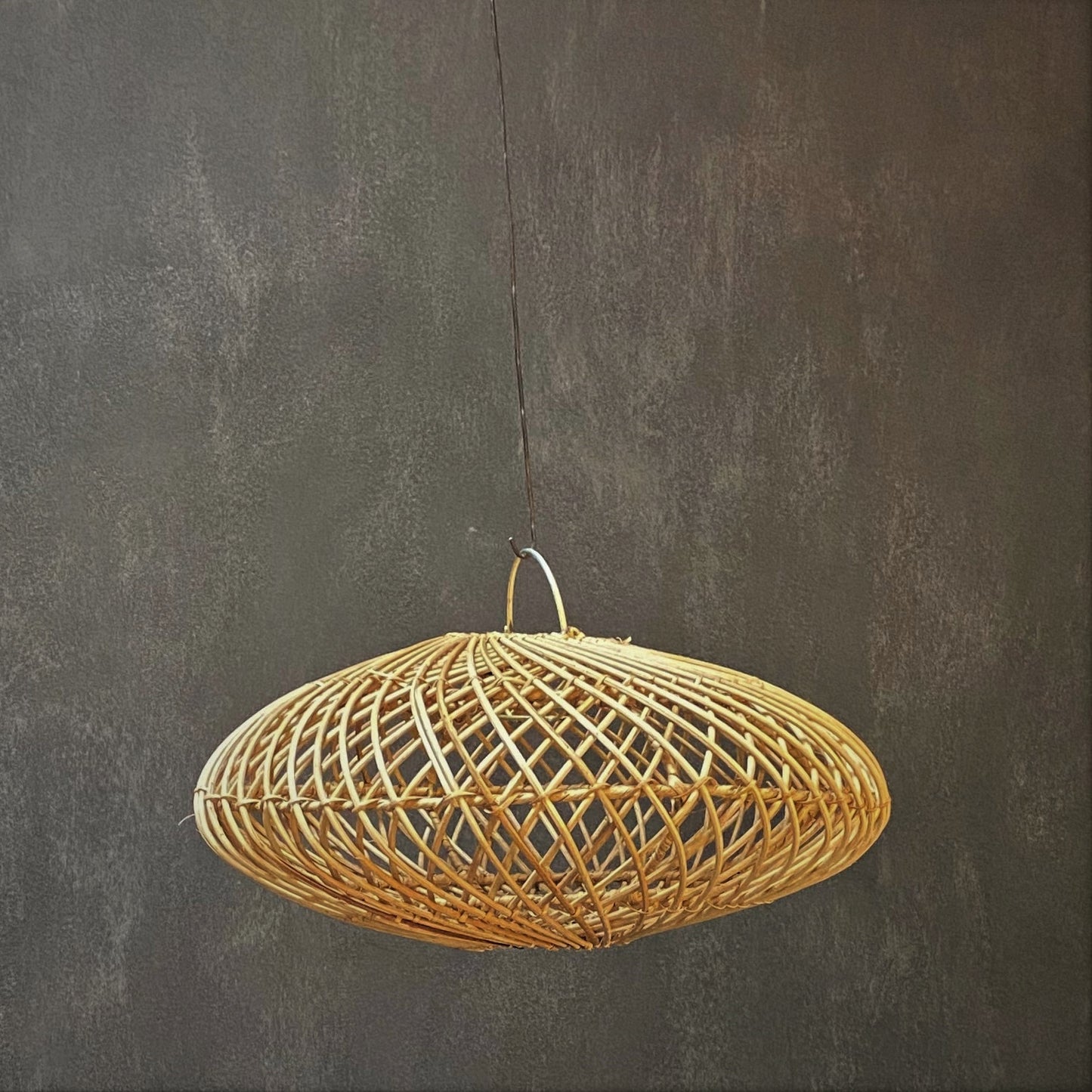 RATTAN LAMPSHADE (INDONESIA) UFO 40L 40W 25H NAT
