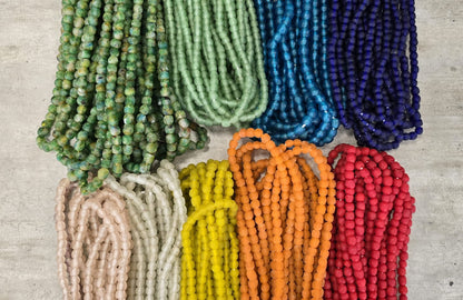 RECYCLED GLASS BEAD (GHANA) SML PKT